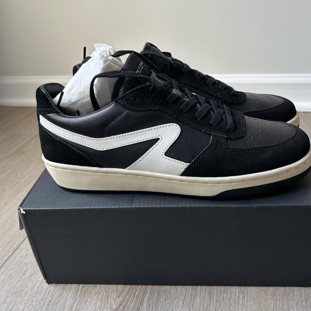 rag & bone Black and White Men's Sneakers - Picture 2 of 5